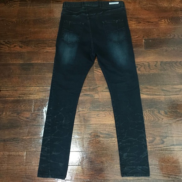 Versuchskind Berlin Jeans Style XOSP Men's Size 33 Handmade Drop Crotch Black - Picture 9 of 13